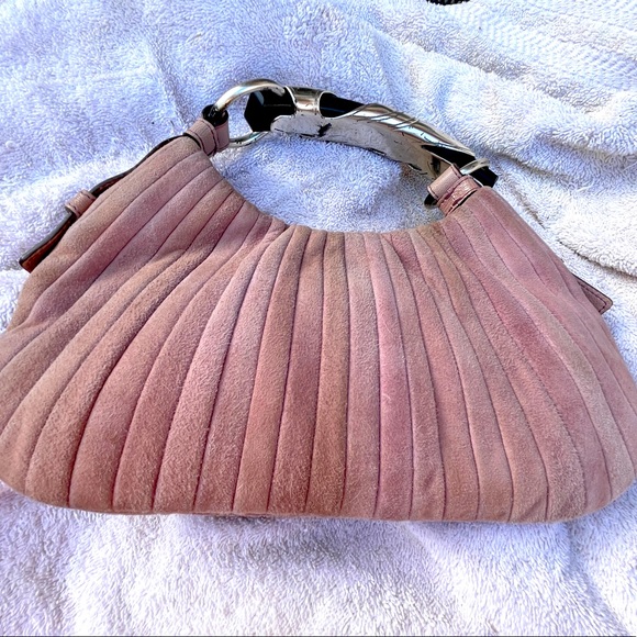 Yves Saint Laurent Tom Ford Collection Pleated Suede Bag - Picture 7 of 13